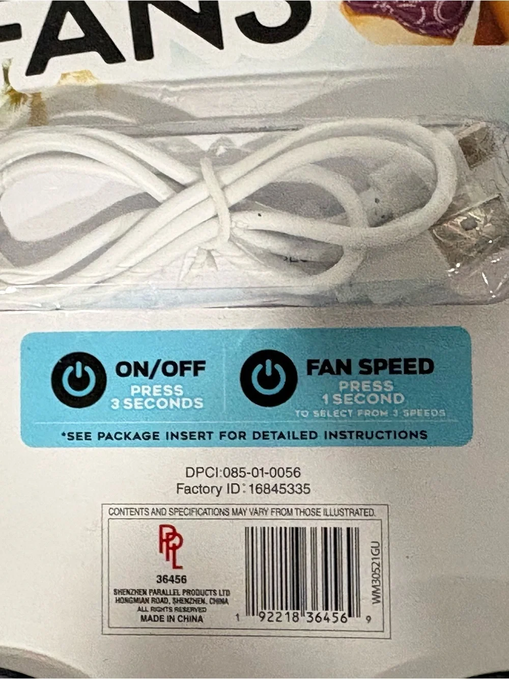 Banzai Cool Fans Hands-Free Rechargeable Neck Fan - Teal Blue